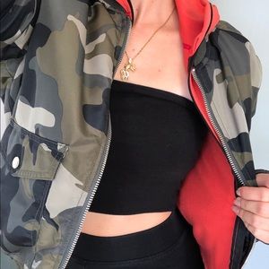 H&M Camo Bomber Jacket